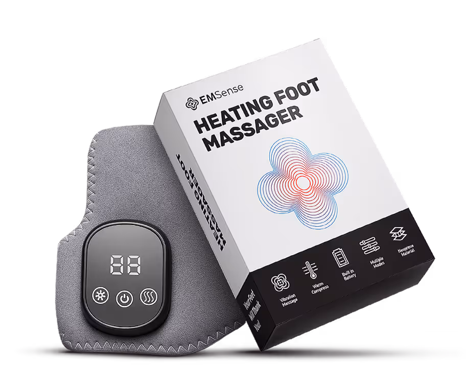 EMSense Heating Foot Massager with box